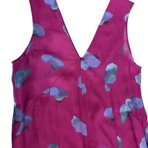 Coach Summer Dress- Magenta W/
 Purple Floral Dress